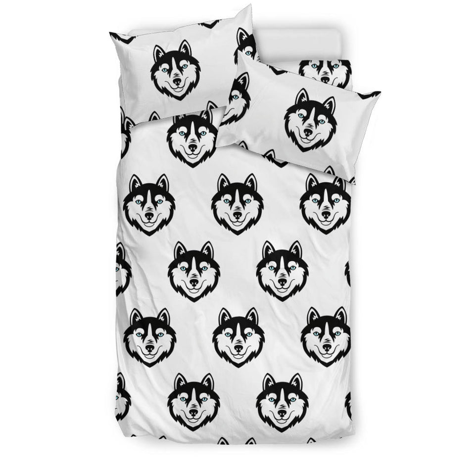 Siberian Husky Pattern Bedding Set