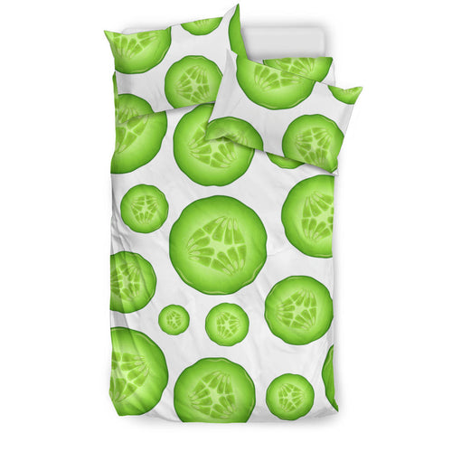 Sliced Cucumber Pattern Bedding Set