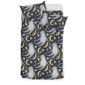 Sloth Astronaut Pattern Bedding Set