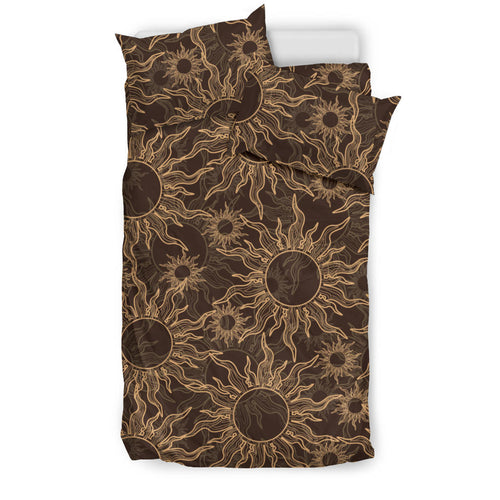 Sun Pattern Theme Bedding Set