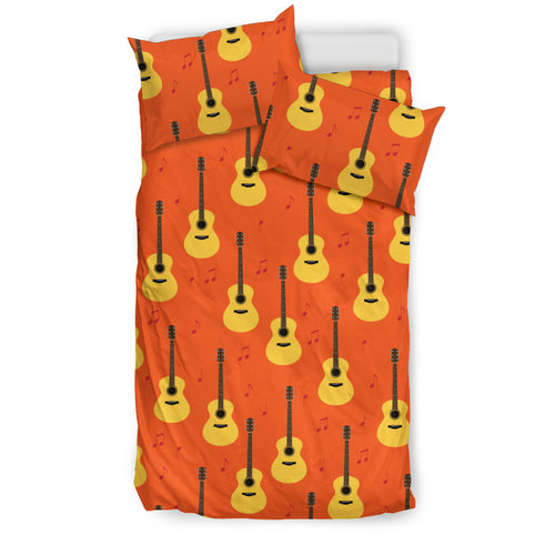 Classice Guitar Music Pattern Bedding Set