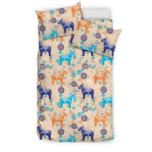 Cute Horse Pattern Bedding Set