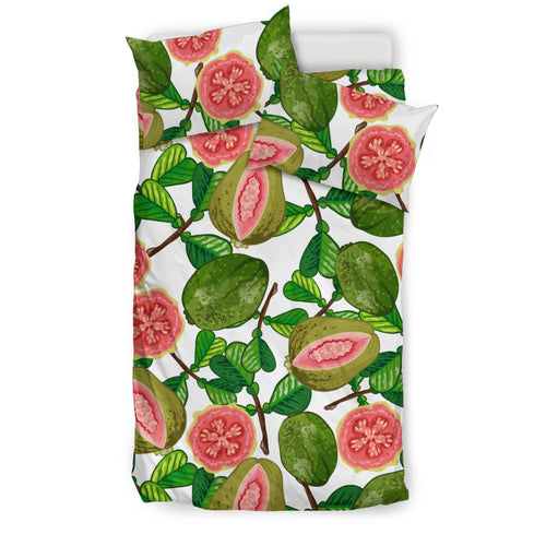 Guava Leaves Pattern Bedding Set