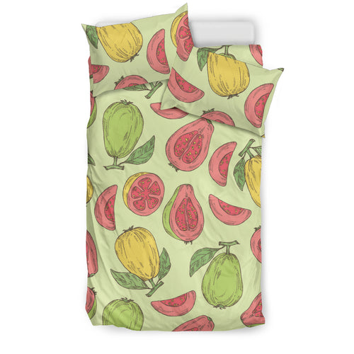 Guava Pattern Background Bedding Set