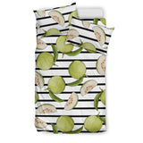 Guava Pattern Stripe background Bedding Set