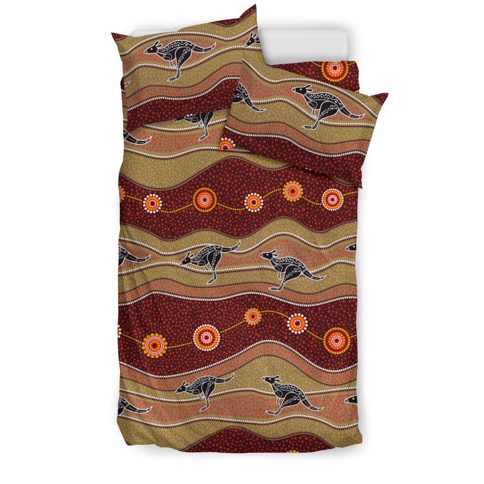 Kangaroo Aboriginal Pattern Bedding Set