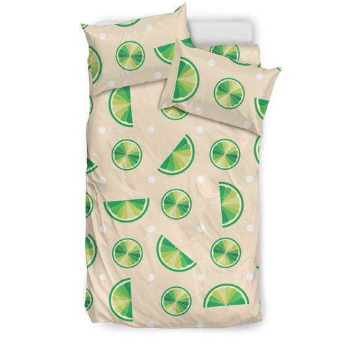 Lime Pattern Bedding Set