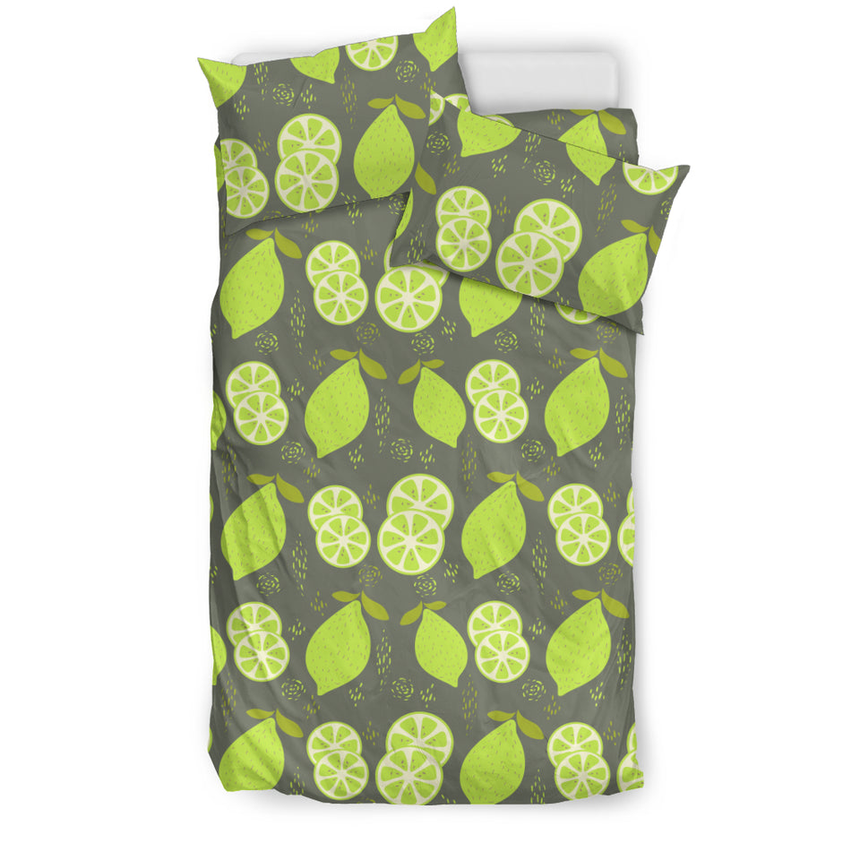 Lime Pattern Theme Bedding Set