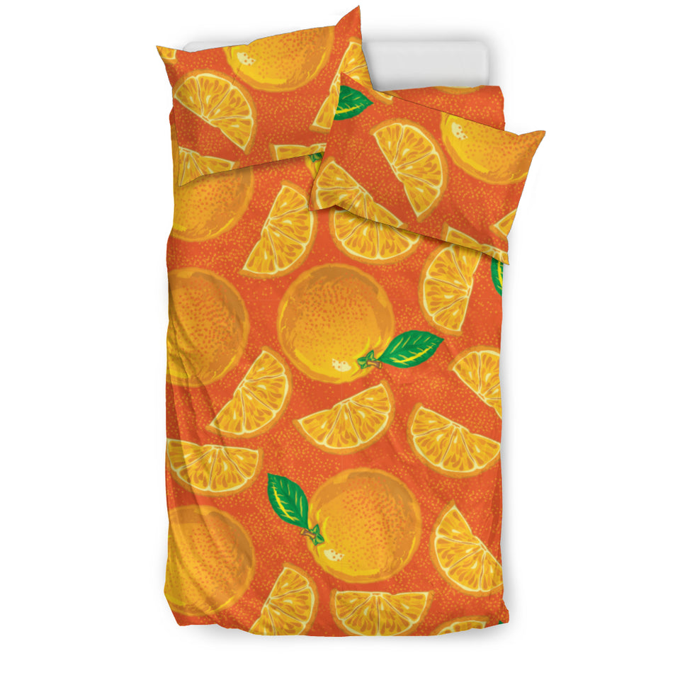 Orange Pattern background Bedding Set