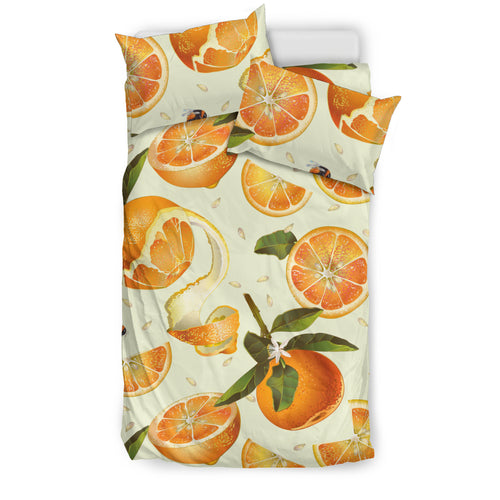 Orange Pattern Bedding Set