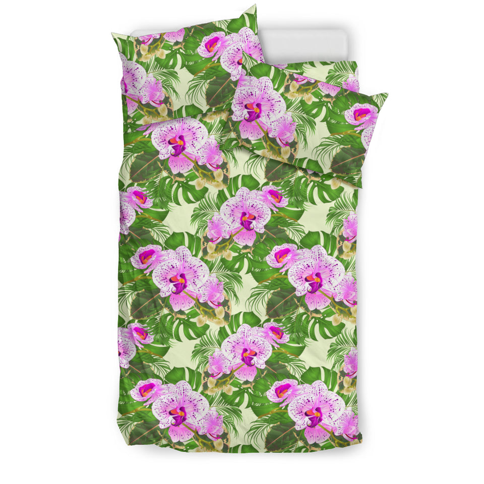 Orchid Leaves Pattern Bedding Set
