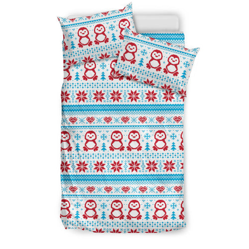 Penguin Sweater Printed Pattern Bedding Set