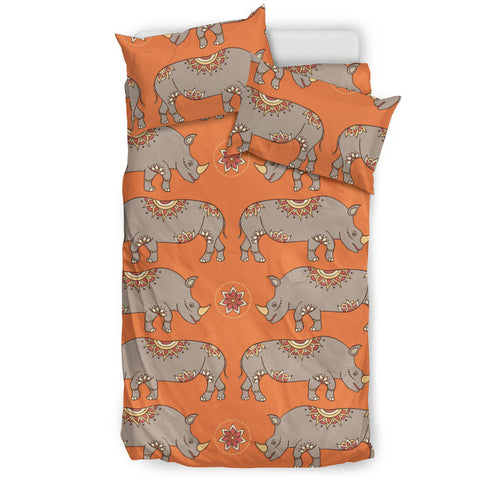 Rhino Pattern Theme Bedding Set