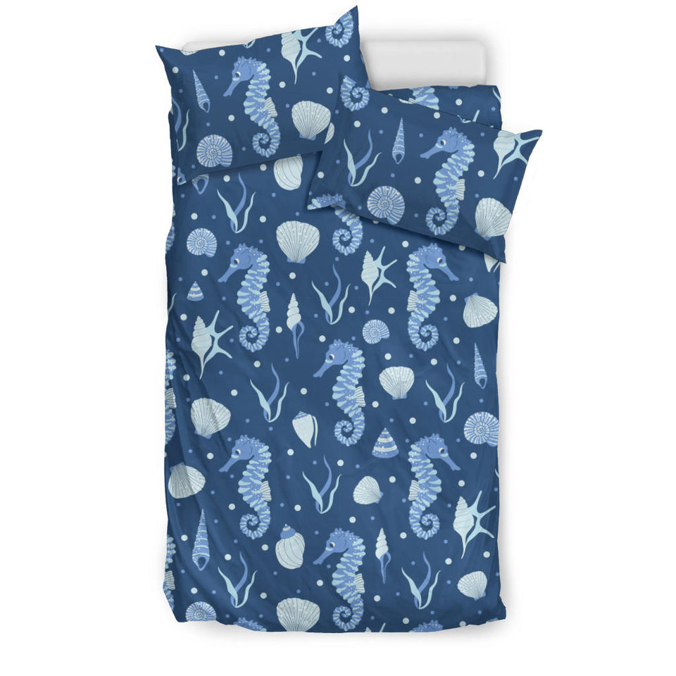 Seahorse Shell Pattern Bedding Set