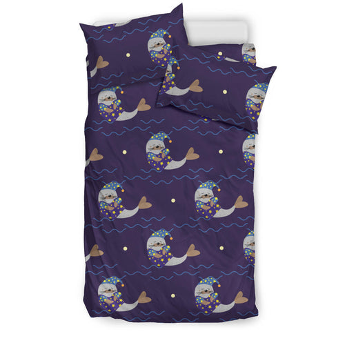 Sleeping Sea Lion Pattern Bedding Set