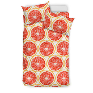 Sliced Grapefruit Pattern Bedding Set