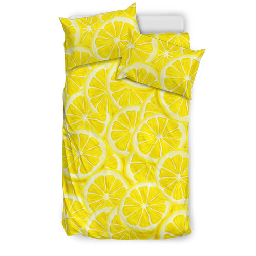 Sliced Lemon Pattern Bedding Set