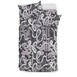 Snake Gray Pattern Bedding Set