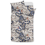 Snake Leaves Pattern Bedding Set