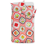 Sushi Roll Pattern Bedding Set