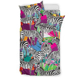 Zebra Colorful Pattern Bedding Set