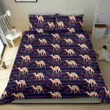 Camel Pattern Bedding Set Black