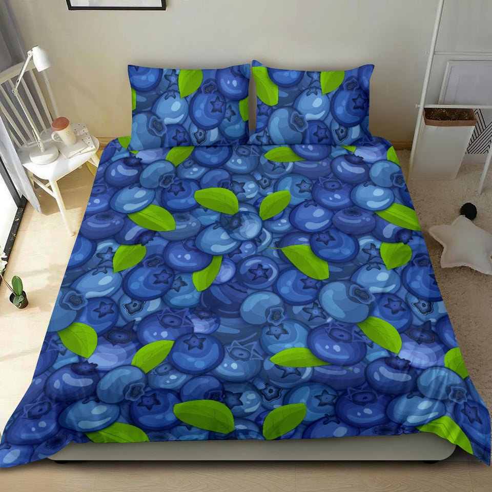 Blueberry Pattern Background Bedding Set Pillow