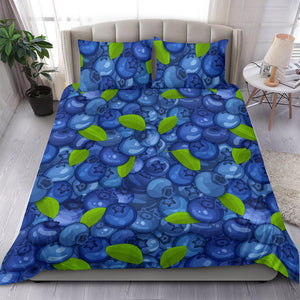 Blueberry Pattern Background Bedding Set Pillow