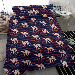 Camel Pattern Bedding Set Black