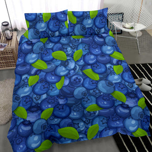 Blueberry Pattern Background Bedding Set Pillow