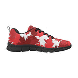 Canadian Maple Leaves Pattern Men's Sneakers Black