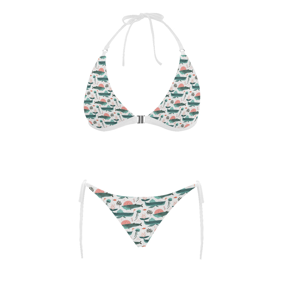Whale Jelly Fish Pattern Sexy Bikinis Two-Pieces Swimsuits