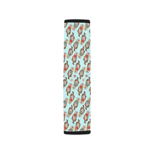 Otter Pattern Background Car Seat Belt Cover