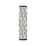 Otter Pattern Background Car Seat Belt Cover