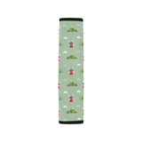 Windmill Green Pattern Car Seat Belt Cover