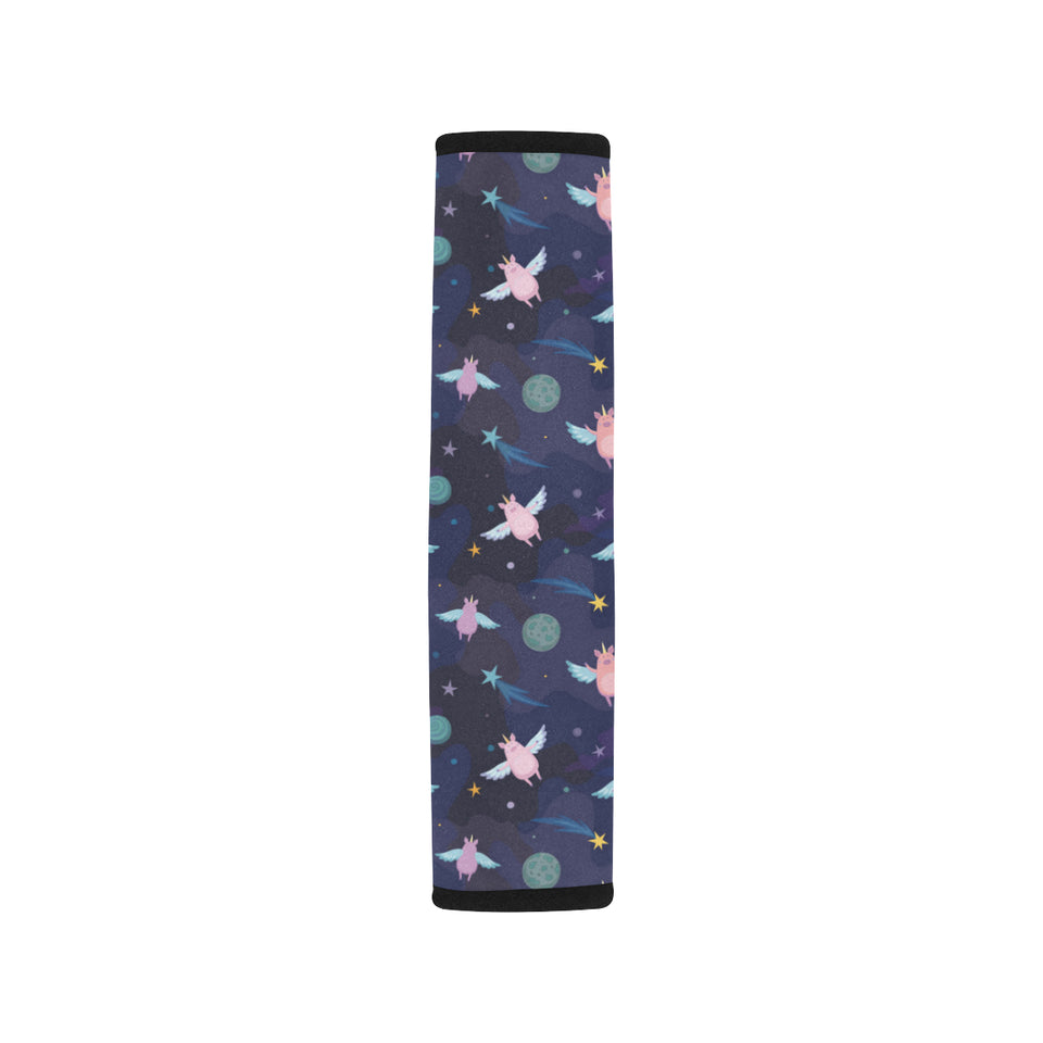 Pig Pattern Print Design 05 Car Seat Belt Cover