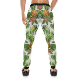 Pineapple Flower Leaves Pattern Unisex Casual Sweatpants