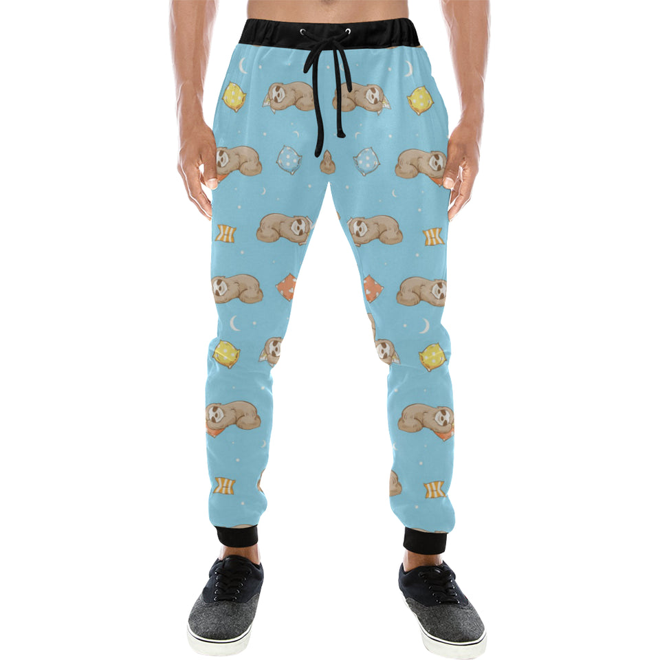 Sleep Sloth Pattern Unisex Casual Sweatpants