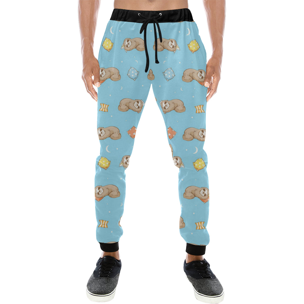 Sleep Sloth Pattern Unisex Casual Sweatpants