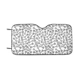 Engine Piston Pattern Print Design 01 Car Sun Shade