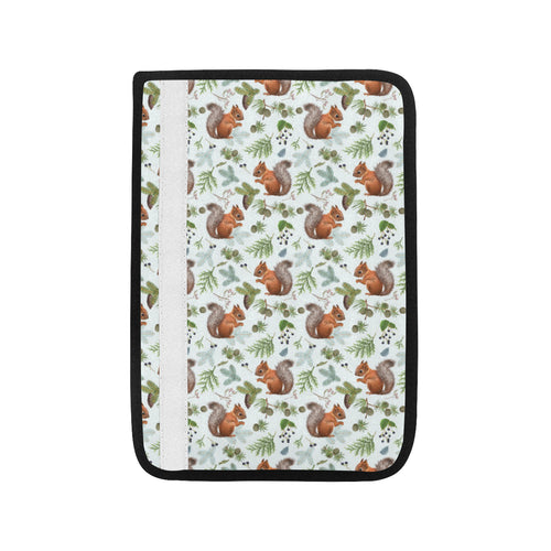 Squirrel Pattern Print Design 02 Car Seat Belt Cover