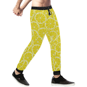 Sliced Lemon Pattern Unisex Casual Sweatpants