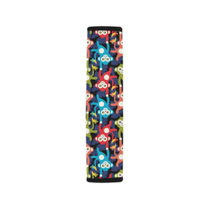 Colorful Monkey Pattern Car Seat Belt Cover