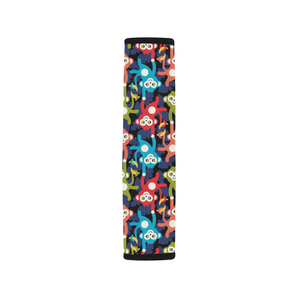 Colorful Monkey Pattern Car Seat Belt Cover