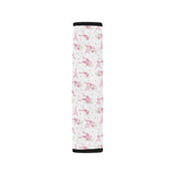 Eiffel Tower Pink Theme Pattern Print Design 05 Car Seat Belt Cover