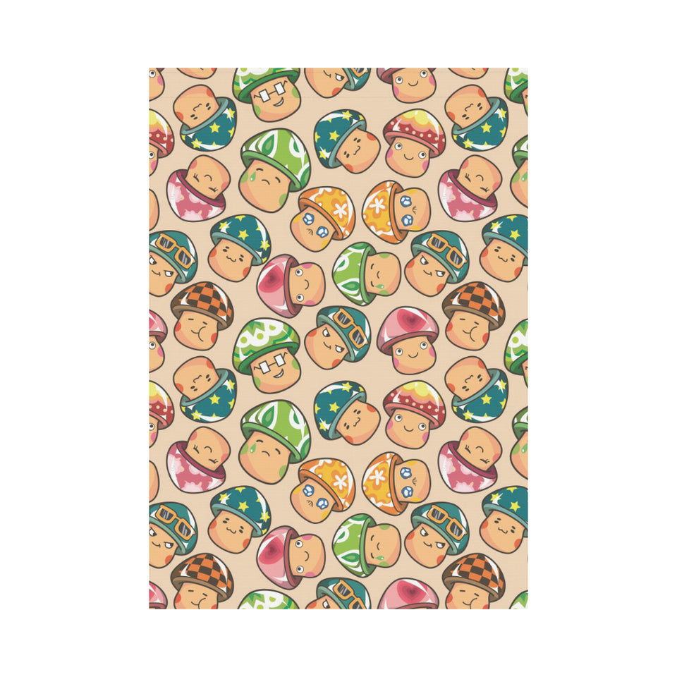 Mushroom Pattern House Flag Garden Flag