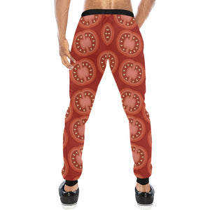 Sliced Tomato Pattern Unisex Casual Sweatpants