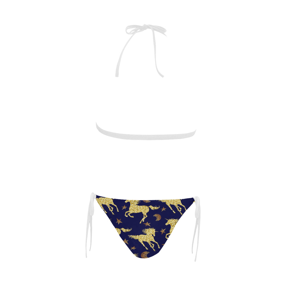 Unicorn Gold Pattern Sexy Bikinis Two-Pieces Swimsuits