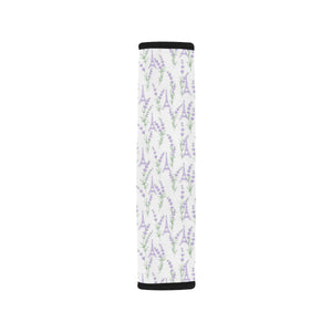 Eiffel Tower Lavender Pattern Print Design 01 Car Seat Belt Cover