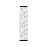 Eiffel Tower Lavender Pattern Print Design 01 Car Seat Belt Cover